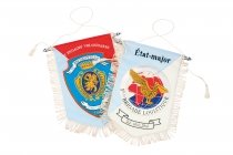 Bannière brodée main