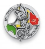 Insigne 3D émaillé avec une applique