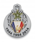 Insigne 3D émaillé avec deux appliques