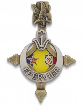 Insigne 3D émaillé avec deux appliques