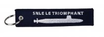 Porte-clés Flamme brodé