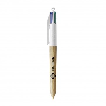 BIC® 4 Couleurs Wood Style