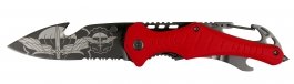 Couteau Emergency Rouge